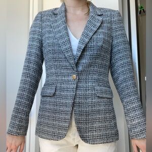Blue Tweed Blazer from H&M. Size: S.